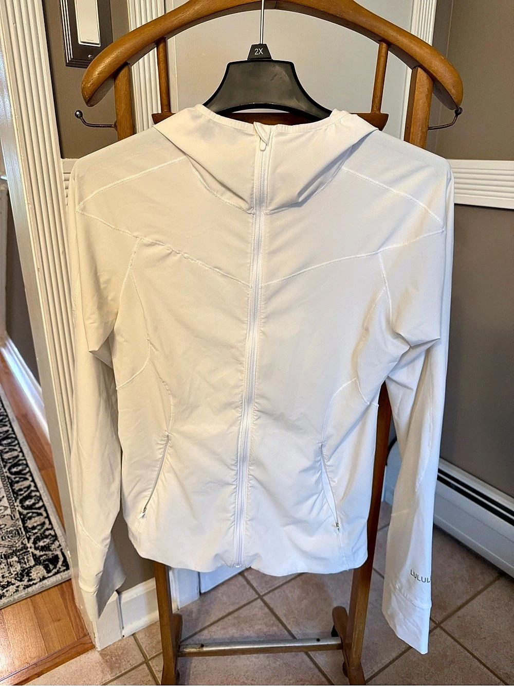 Lululemon Mist Over Windbreaker Hooded Jacket, White